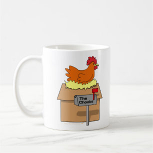 Chook House Funny Chicken on House Cartoon Coffee Mug