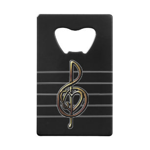 Choose a Colour Embossed Look Treble Clef and Hear