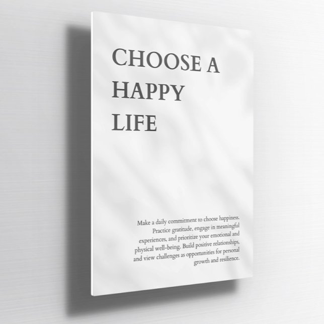 Choose a Happy Life Custom Inpirational Poster (Creator Uploaded)