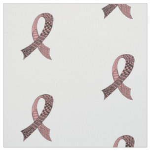 Choose Any Colour Cancer Disease Awareness Ribbon Fabric