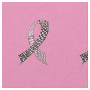 Choose Any Colour Cancer Disease Awareness Ribbon Fabric