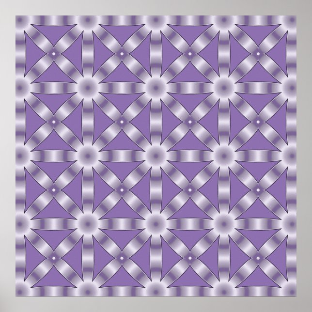 Choose Any Colour Repeated Star Pattern Poster (Front)