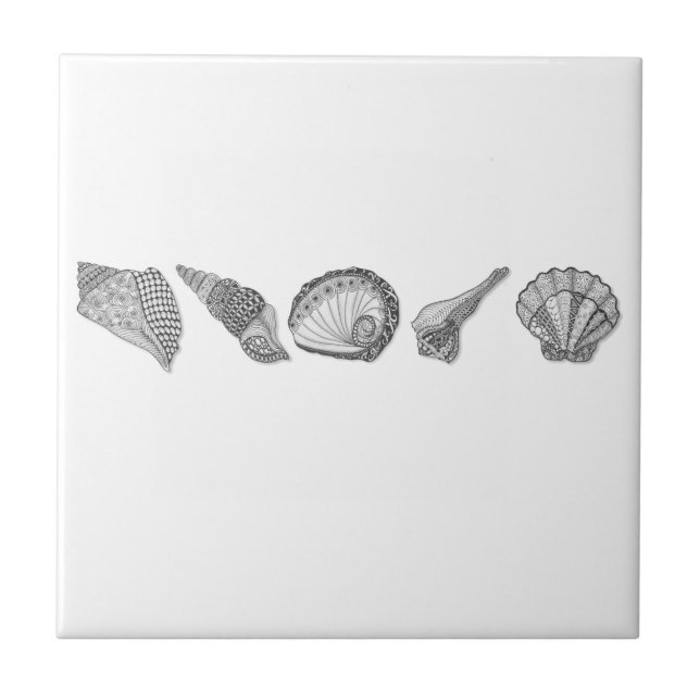 Choose any Colour Seashells Tile (Front)