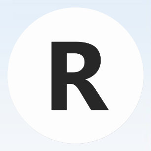 Choose Any Letter Font: Open Sans Condensed Bold Classic Round Sticker