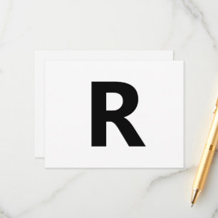 Choose Any Letter   Font: Open Sans Condensed Bold Enclosure Card