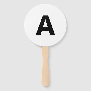 Choose Any Letter Font: Open Sans Condensed Bold Hand Fan