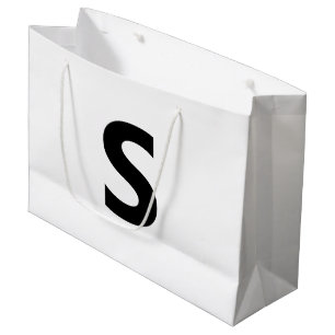 Choose Any Letter   Font: Open Sans Condensed Bold Large Gift Bag