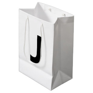 Choose Any Letter Font: Open Sans Condensed Bold Medium Gift Bag