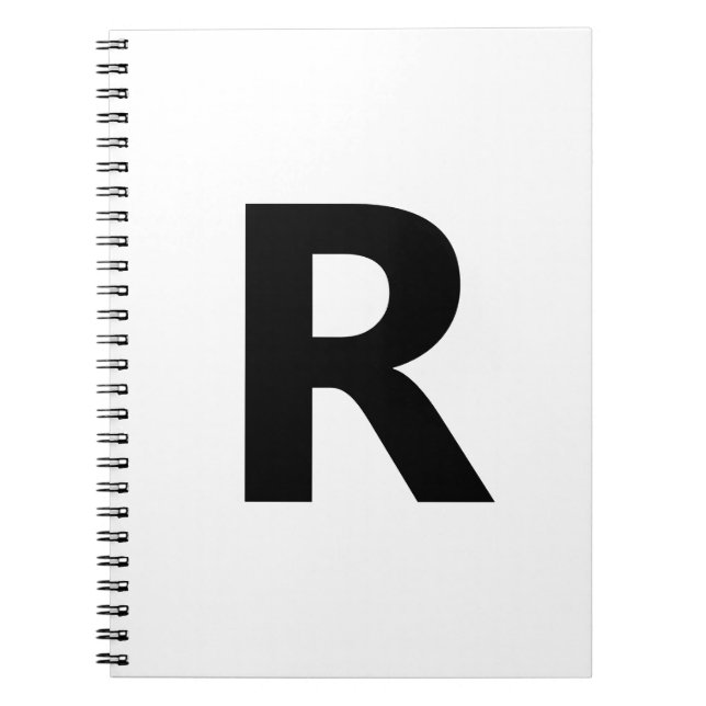 Choose Any Letter | Font: Open Sans Condensed Bold Notebook (Front)