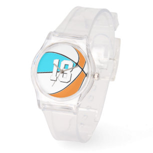 choose ANY team colours w jersey number basketball Watch