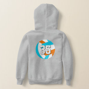 Choose ANY team colours w jersey number volleyball