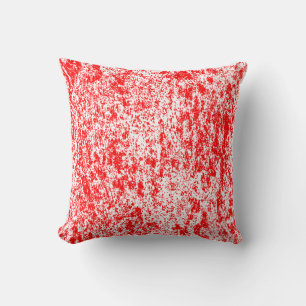 Choose back side of Red n White Textured Pillow