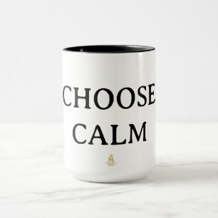 Choose Calm – Minimal Coffee Mug Aesthetic Zen Q