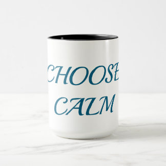 Choose Calm – Minimal Coffee Mug | Aesthetic Zen Q