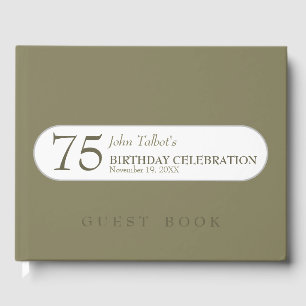 Choose Colour 75th birthday Celebration Guest Book