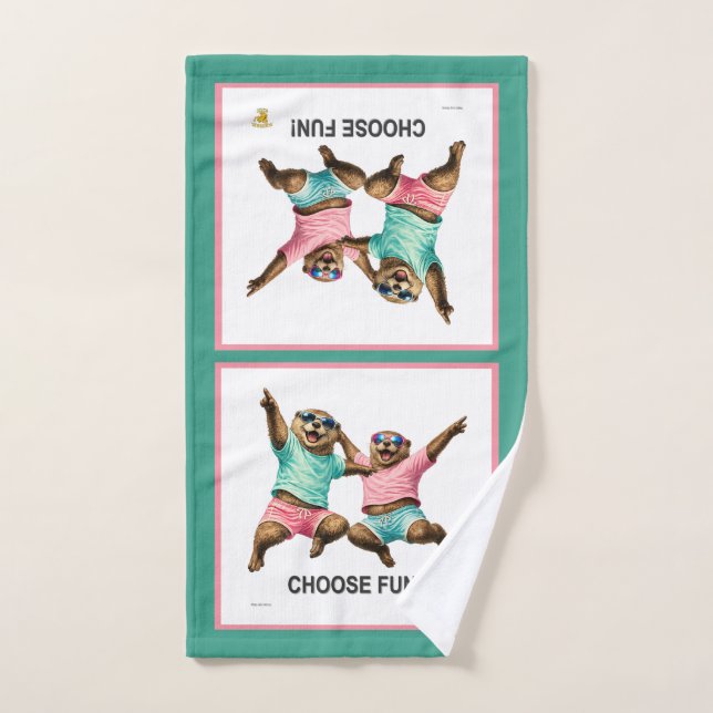 Choose Fun Otter Duo Hand Towel (Hand Towel)