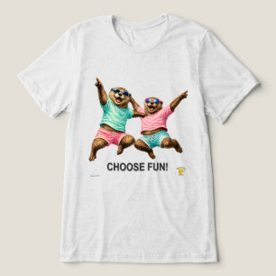 Choose Fun Otter Duo Tri-Blend Shirt