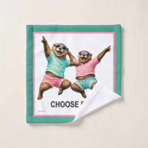 Choose Fun Otter Duo Wash Cloth