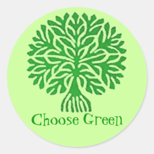 Choose Green Sticker