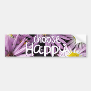 Choose Happy Bumper Sticker