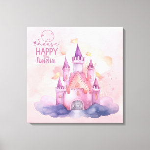 Choose Happy Customisable Canvas Print