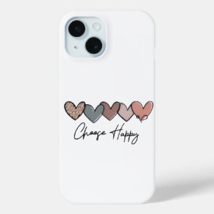 Choose Happy Heart Phone Case Design
