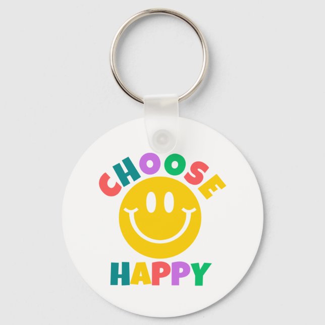Choose Happy    Key Ring (Front)