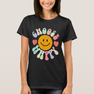 Choose Happy Motivational Insrational Sitive T-Shirt