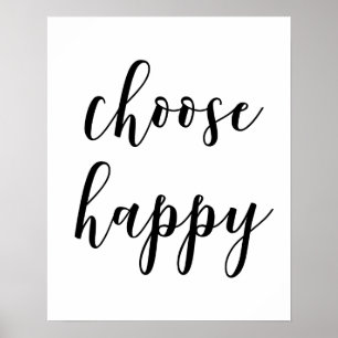 Choose Happy Poster