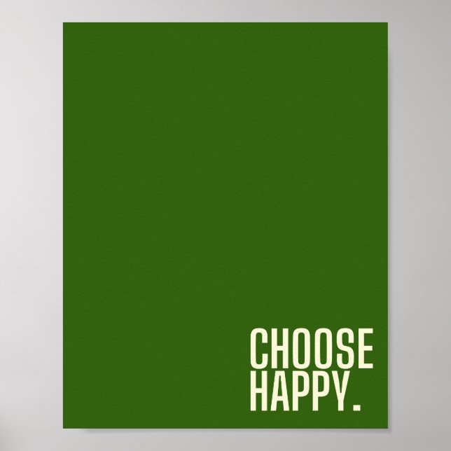 choose happy.  Poster & Prints (Front)