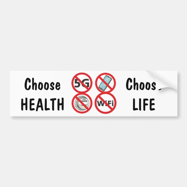 Choose Health, Choose Life Bumper Sticker (Front)
