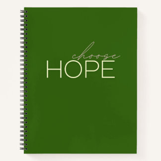 choose hope Spiral Notebook Journals