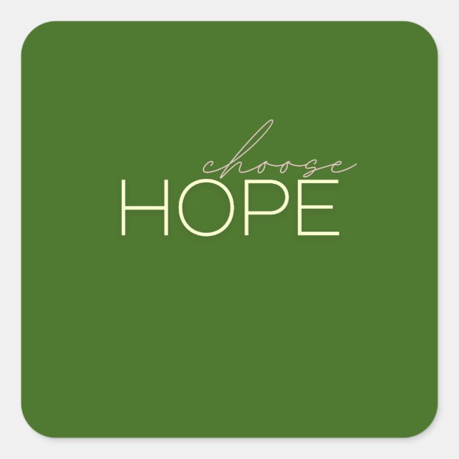choose hope Stickers (Front)