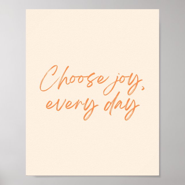 Choose Joy, Everyday - Trendy Cursive Print (Front)