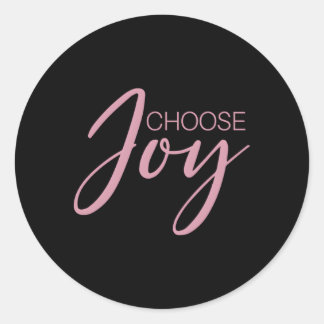 Choose Joy Inspirational Christian Religious Classic Round Sticker
