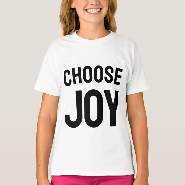 Choose joy - inspirational kid's tee (Front)
