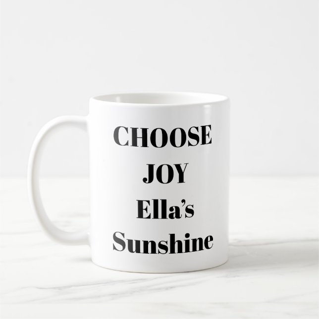 Choose Joy Inspirational Mug (Left)