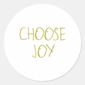 Choose Joy Sticker2 Classic Round Sticker