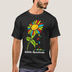 Choose Kind Autism Awareness Month Women Sunflower T-Shirt