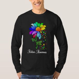 Choose Kind Autism Awareness Month Women Sunflower T-Shirt