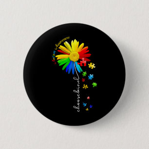 Choose Kind Autism Awareness Sunflower Mum Women K 6 Cm Round Badge