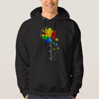 Choose Kind Autism Awareness Sunflower Mum Women K Hoodie