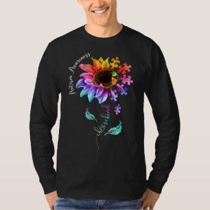 Choose Kind Autism Awareness Sunflower Mum Women K T-Shirt