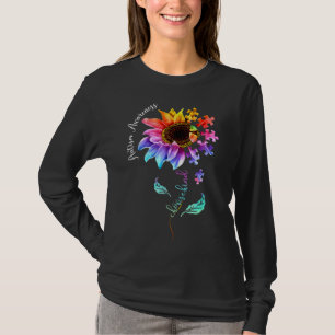 Choose Kind Autism Awareness Sunflower Mum Women K T-Shirt
