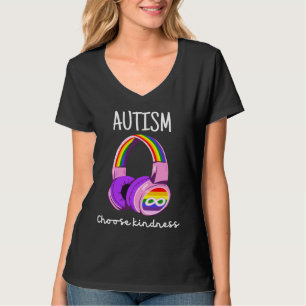 Choose Kind Autism Awareness Sunflower Mum Women K T-Shirt