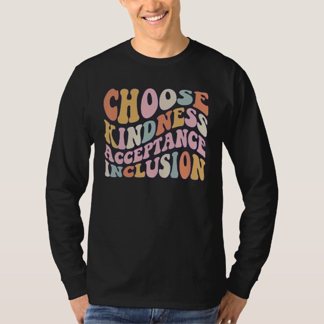 Choose Kindness Acceptation Inclusion Orange Unity T-Shirt (Front)