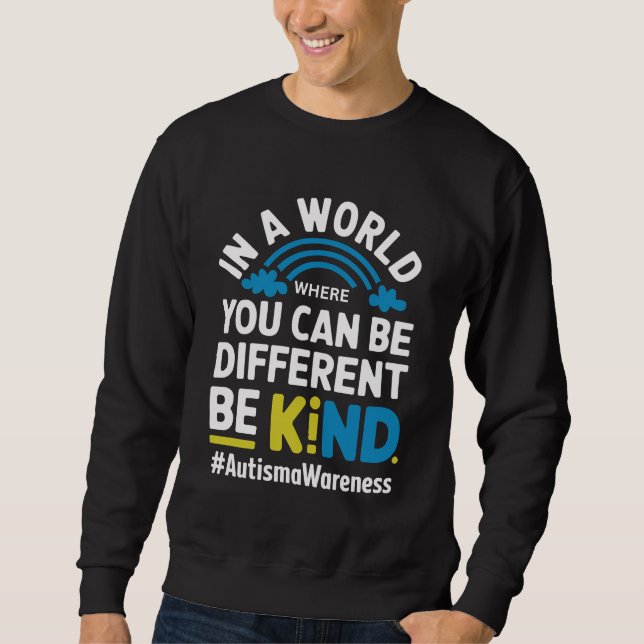 Choose Kindness Be Kind Positive Quote Floral T-Sh Sweatshirt (Front)