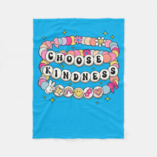 Choose Kindness Bracelets Be Kind Inspirational Fleece Blanket
