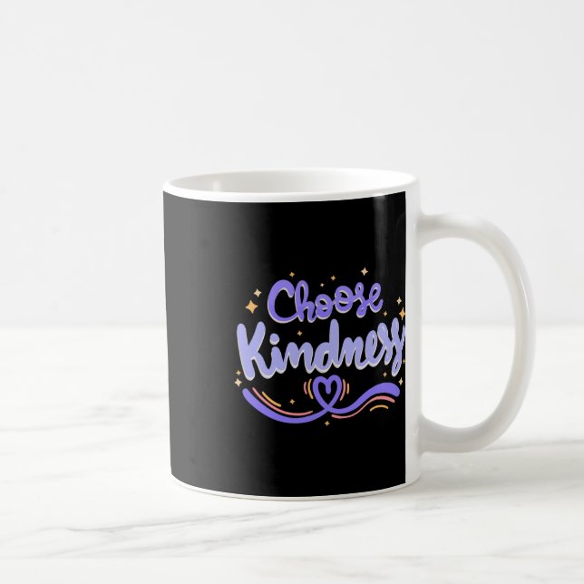 Choose Kindness Cute Be Kind Inspirational Autism  Coffee Mug (Right)