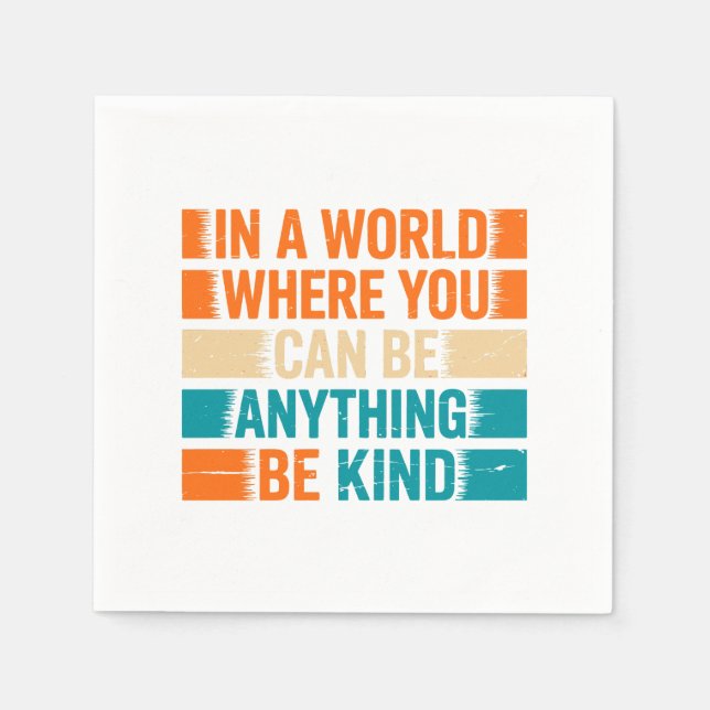 Choose Kindness - Inspirational Typography Napkin (Front)